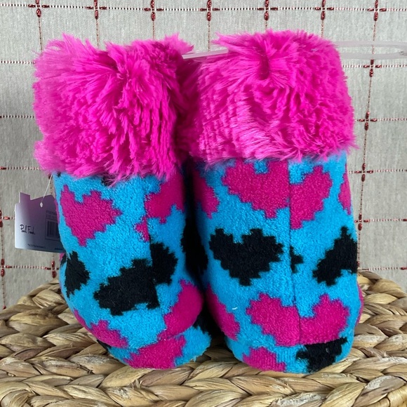 Paul Frank Julius Monkey Girls Pom Pom Slippers Hard Bottom Ankle Slippers 13-1 - Picture 4 of 7